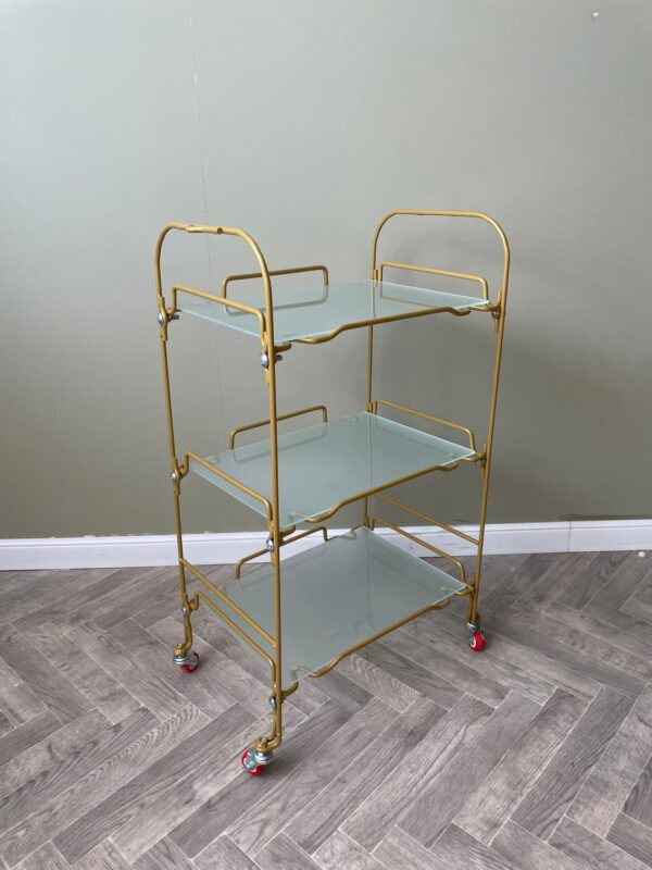 Этажерка «ВЕНЕРА» металл, стекло