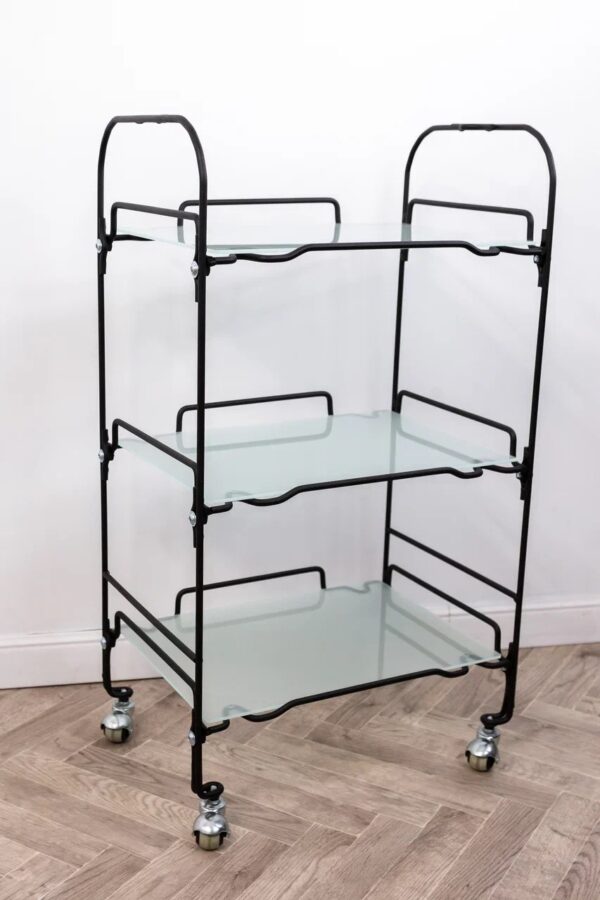 Этажерка «ВЕНЕРА» металл, стекло