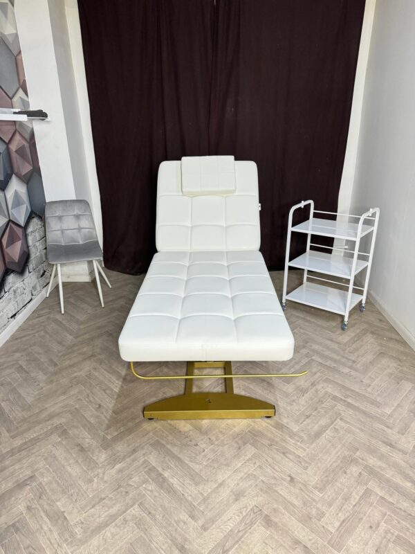 Кушетка массажно-косметологическая КВАДРО на гидравлике, 2-х секционная