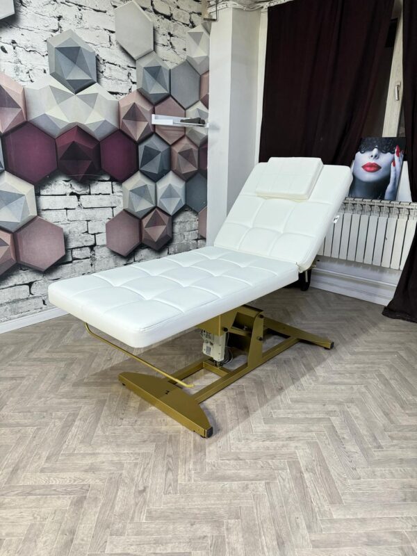 Кушетка массажно-косметологическая КВАДРО на гидравлике, 2-х секционная